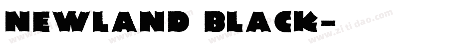 Newland Black字体转换